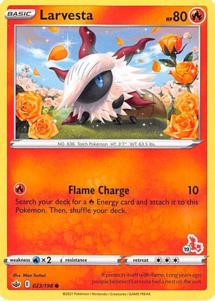 Image of Larvesta 023/198  Battle Academy 2022 - Promo