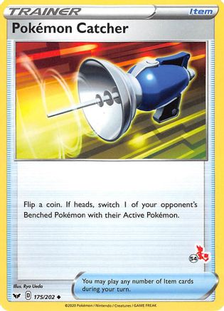 Image of Pokemon Catcher - 175/202 (#54 Cinderace Stamped)/202  Battle Academy 2022 - Promo