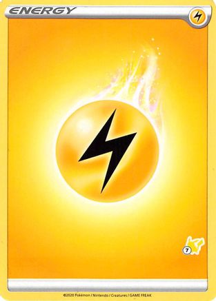 Image of Lightning Energy (#7 Pikachu Stamped)  Battle Academy 2022 - Promo