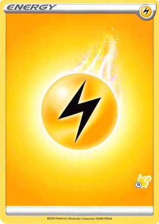Image of Lightning Energy (#11 Pikachu Stamped)  Battle Academy 2022 - Promo