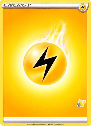 Image of Lightning Energy (#12 Pikachu Stamped)  Battle Academy 2022 - Promo