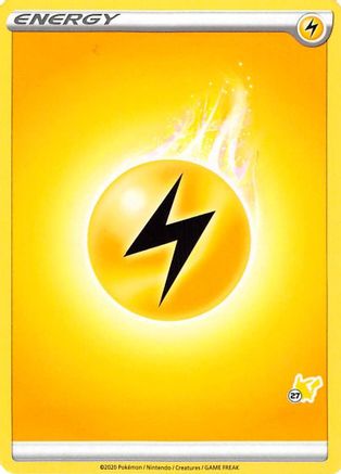 Image of Lightning Energy (#27 Pikachu Stamped)  Battle Academy 2022 - Promo