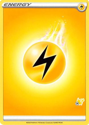 Image of Lightning Energy (#31 Pikachu Stamped)  Battle Academy 2022 - Promo