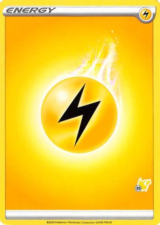 Image of Lightning Energy (#35 Pikachu Stamped)  Battle Academy 2022 - Promo