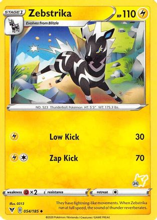 Image of Zebstrika 054/185  Battle Academy 2022 - Promo