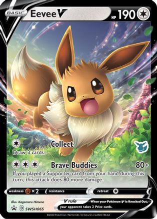 Image of Eevee V SWSH065  - Holofoil Battle Academy 2022 - Promo