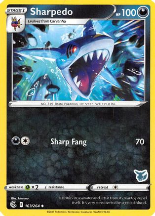 Image of Sharpedo 163/264  Battle Academy 2022 - Promo