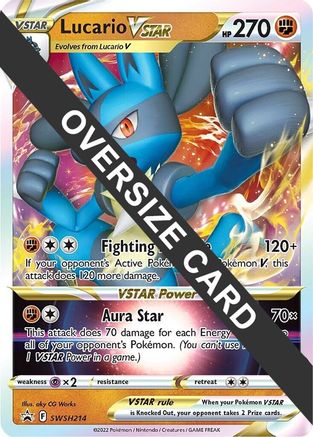 Image of Lucario VSTAR SWSH214  - Holofoil Jumbo Cards - Promo