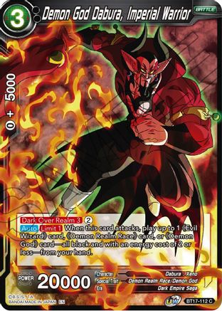 Image of Demon God Dabura, Imperial Warrior (BT17-112) - Ultimate Squad