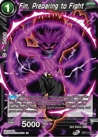 Image of Fin, Preparing to Fight (BT17-128) - Ultimate Squad Foil
