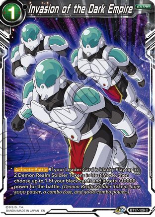 Image of Invasion of the Dark Empire (BT17-129) - Ultimate Squad Foil