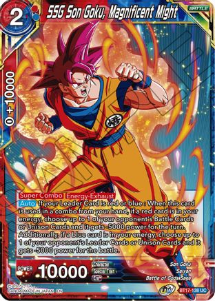 Image of SSG Son Goku, Magnificent Might (BT17-138) - Ultimate Squad