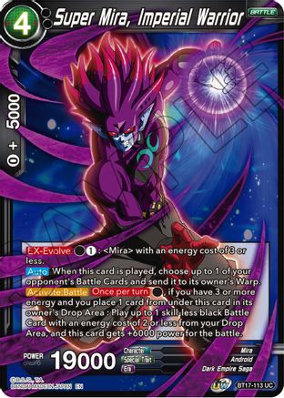 Image of Super Mira, Imperial Warrior (BT17-113) - Ultimate Squad Foil