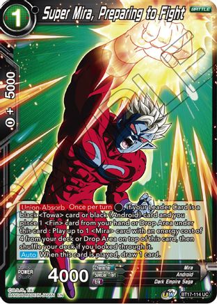 Image of Super Mira, Preparing to Fight (BT17-114) - Ultimate Squad Foil