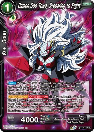 Image of Demon God Towa, Preparing to Fight (BT17-117) - Ultimate Squad Foil