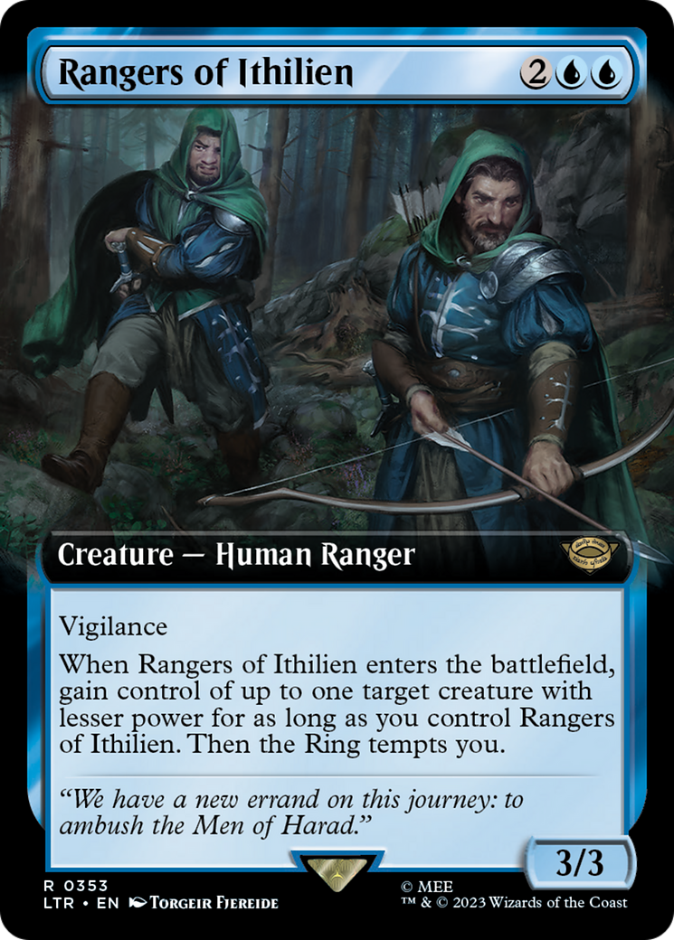 Image of Rangers of Ithilien (Extended Art) (LTR-353) - The Lord of the Rings: Tales of Middle-earth: (Extended Art) Foil