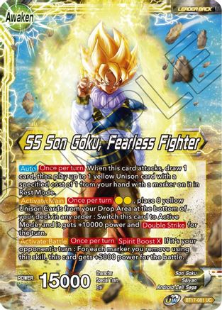 Image of Son Goku // SS Son Goku, Fearless Fighter (BT17-081) - Ultimate Squad Foil