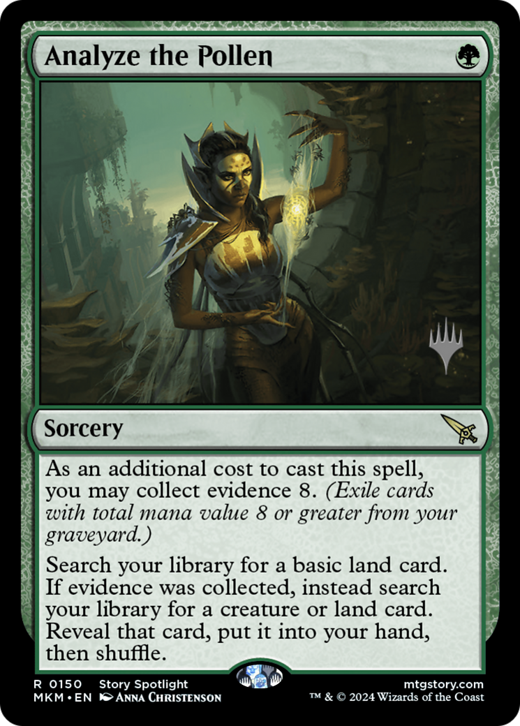 Image of Analyze the Pollen (PPMKM-150) - Murders at Karlov Manor Promos Foil