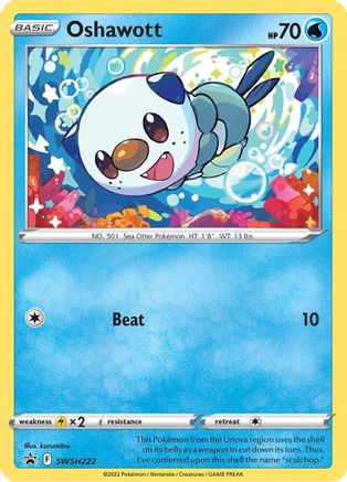 Image of Oshawott SWSH222  - Holofoil SWSH Sword & Shield Promo Cards - Promo