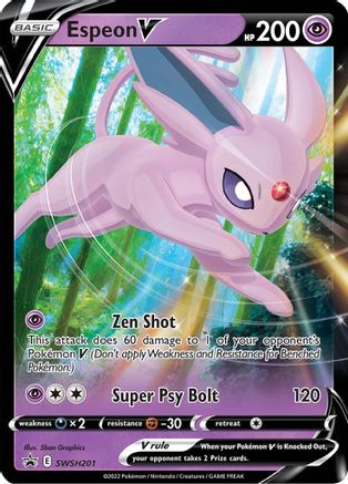 Image of Espeon V SWSH201  - Holofoil SWSH Sword & Shield Promo Cards - Promo