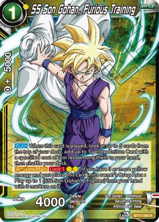 Image of SS Son Gohan, Furious Training (BT17-095) - Ultimate Squad Foil
