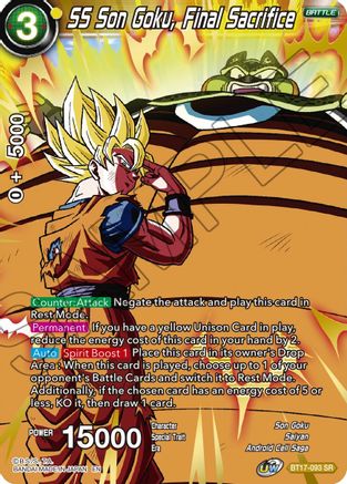Image of SS Son Goku, Final Sacrifice (BT17-093) - Ultimate Squad Foil