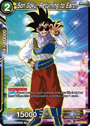 Image of Son Goku, Returning to Earth (BT17-094) - Ultimate Squad
