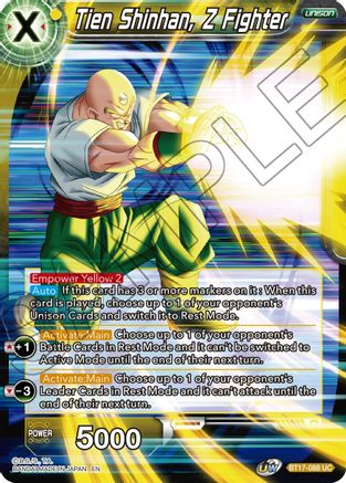 Image of Tien Shinhan, Z Fighter (BT17-088) - Ultimate Squad Foil