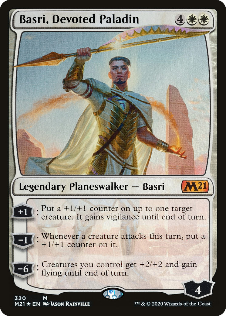 Image of Basri, Devoted Paladin (M21-320) - Core Set 2021 Foil