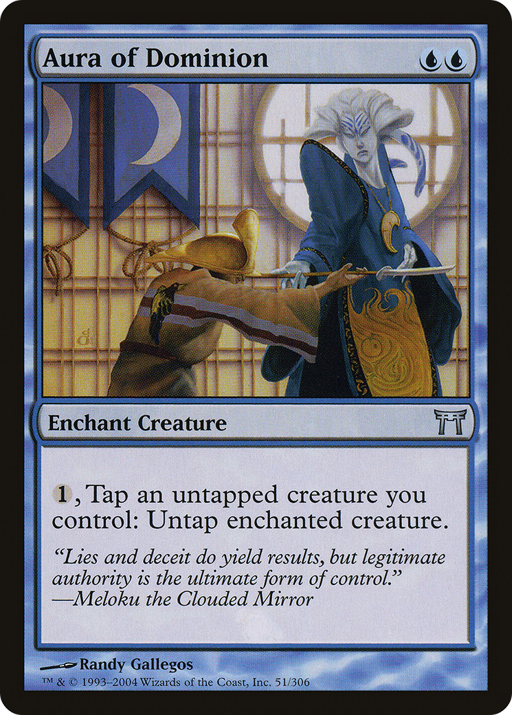 Image of Aura of Dominion (CHK-051) - Champions of Kamigawa Foil