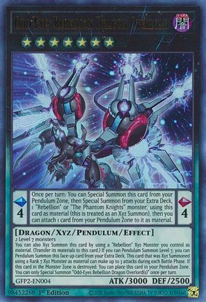 Image of Odd-Eyes Rebellion Dragon Overlord (GFP2-EN004) - Ghosts From the Past: The 2nd Haunting 1st Edition