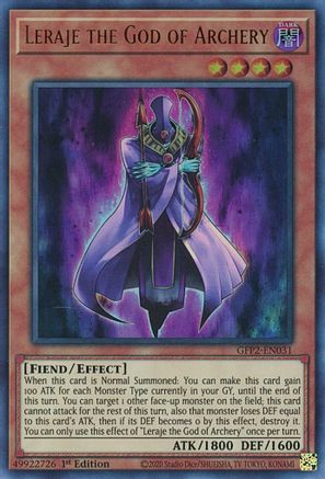 Image of Leraje the God of Archery (GFP2-EN031) - Ghosts From the Past: The 2nd Haunting 1st Edition