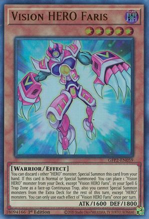 Image of Vision HERO Faris (GFP2-EN059) - Ghosts From the Past: The 2nd Haunting 1st Edition