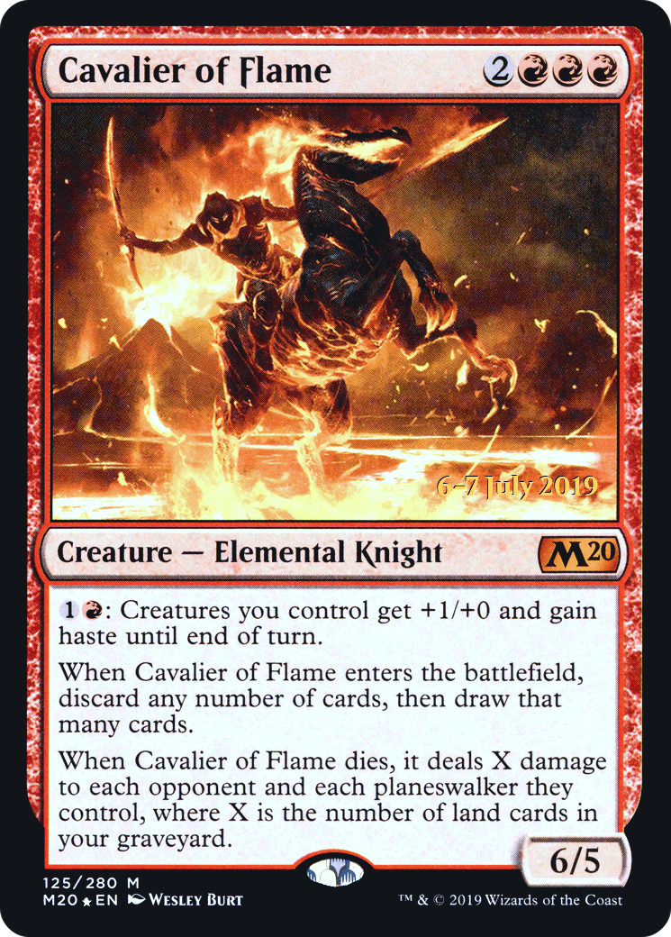 Image of Cavalier of Flame (PRE-125) - Core Set 2020 Promos Foil