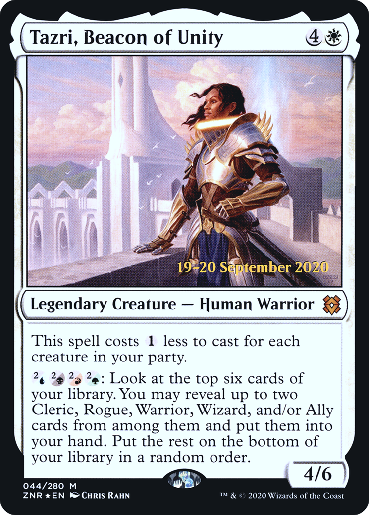 Image of Tazri, Beacon of Unity (PRE-044) - Zendikar Rising Promos Foil