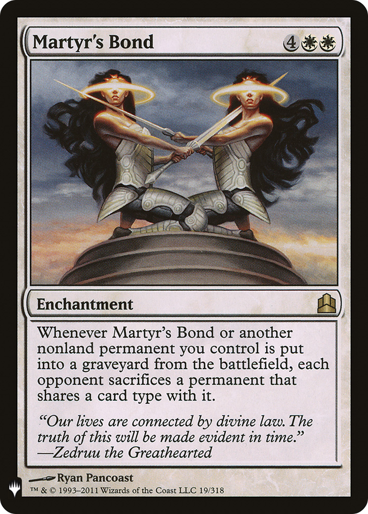 Image of Martyr's Bond (LIST-19/318) - The List