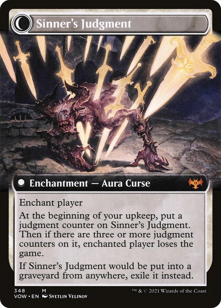 Image of Faithbound Judge (Extended Art) (VOW-348) - Innistrad: Crimson Vow: (Extended Art, Double Faced Transform)