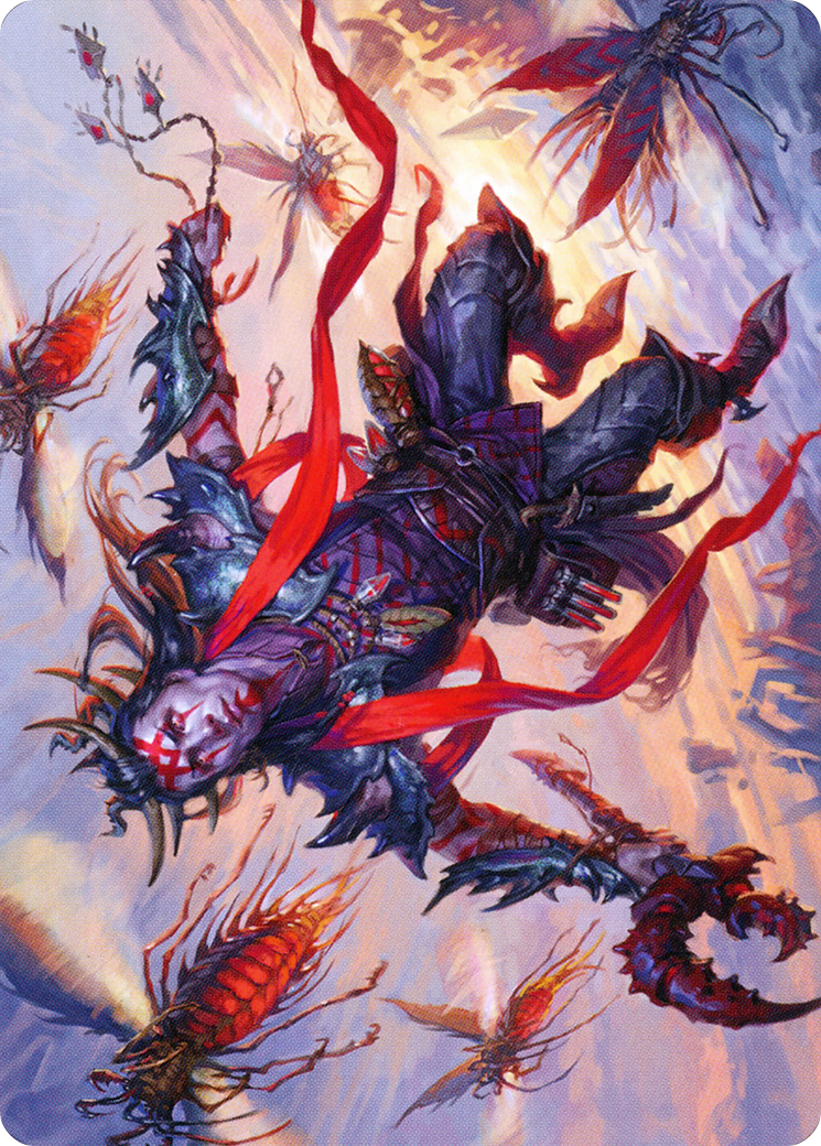 Image of Scion of the Swarm // Scion of the Swarm (AZNR-059) - Zendikar Rising Art Series (Borderless) Foil