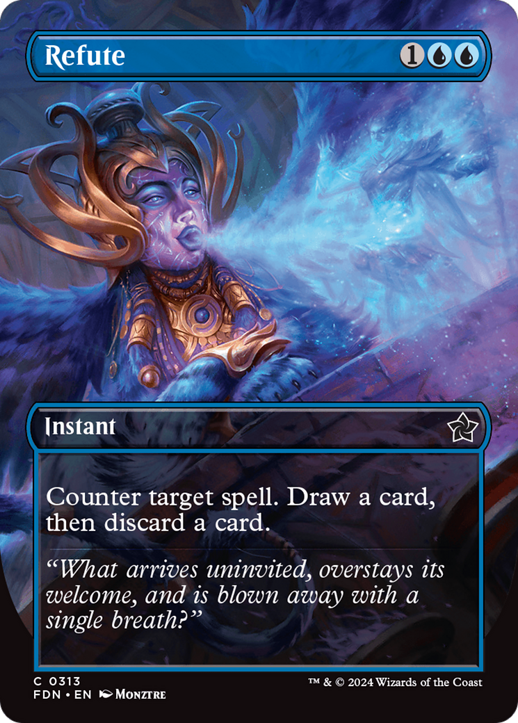 Image of Refute (Borderless) (FDN-313) - Foundations (Borderless) Foil
