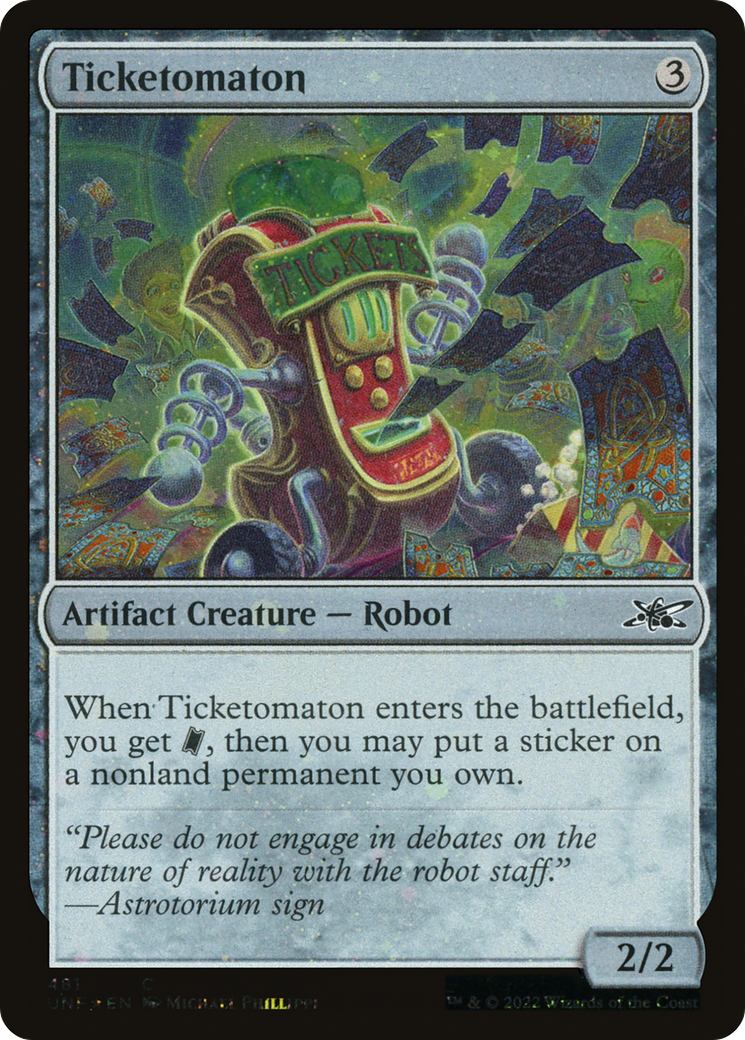 Image of Ticketomaton (Galaxy Foil) (UNF-481) - Unfinity Foil