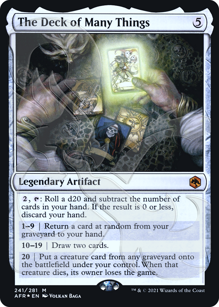 Image of The Deck of Many Things (AFR&-241) - Adventures in the Forgotten Realms Promos Foil