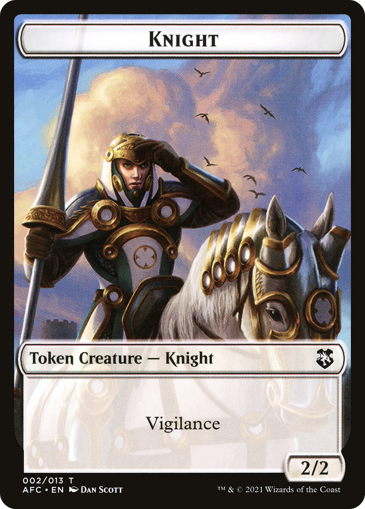 Image of Knight (TAFC-002) - Forgotten Realms Commander Tokens