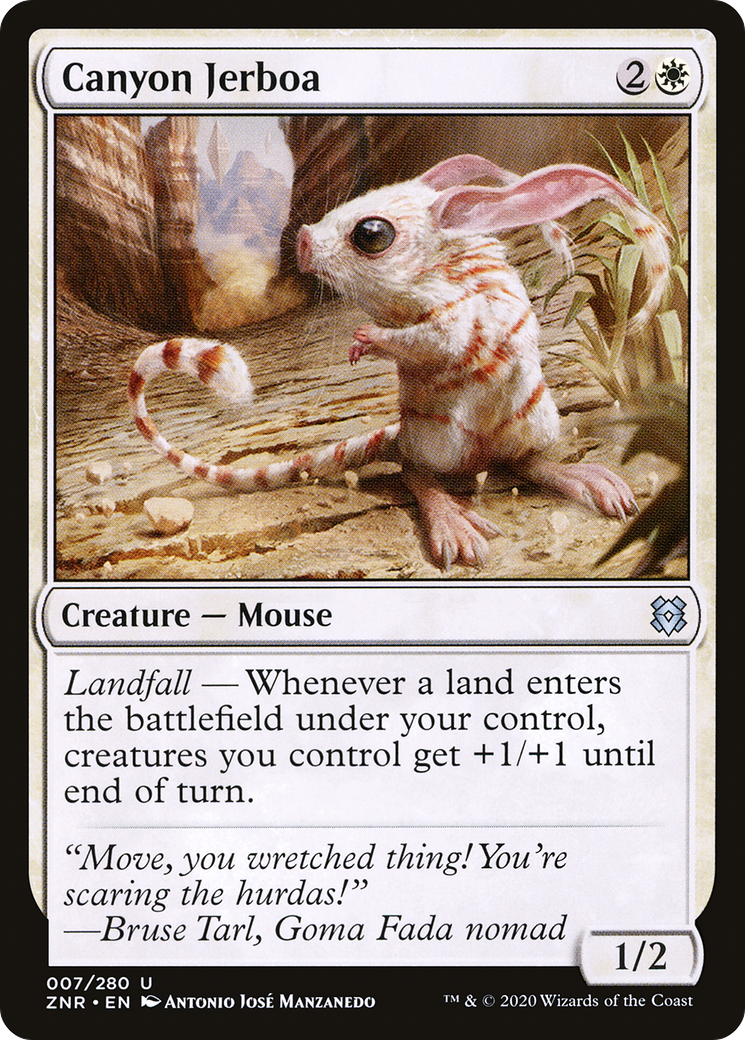 Image of Canyon Jerboa (ZNR-007) - Zendikar Rising