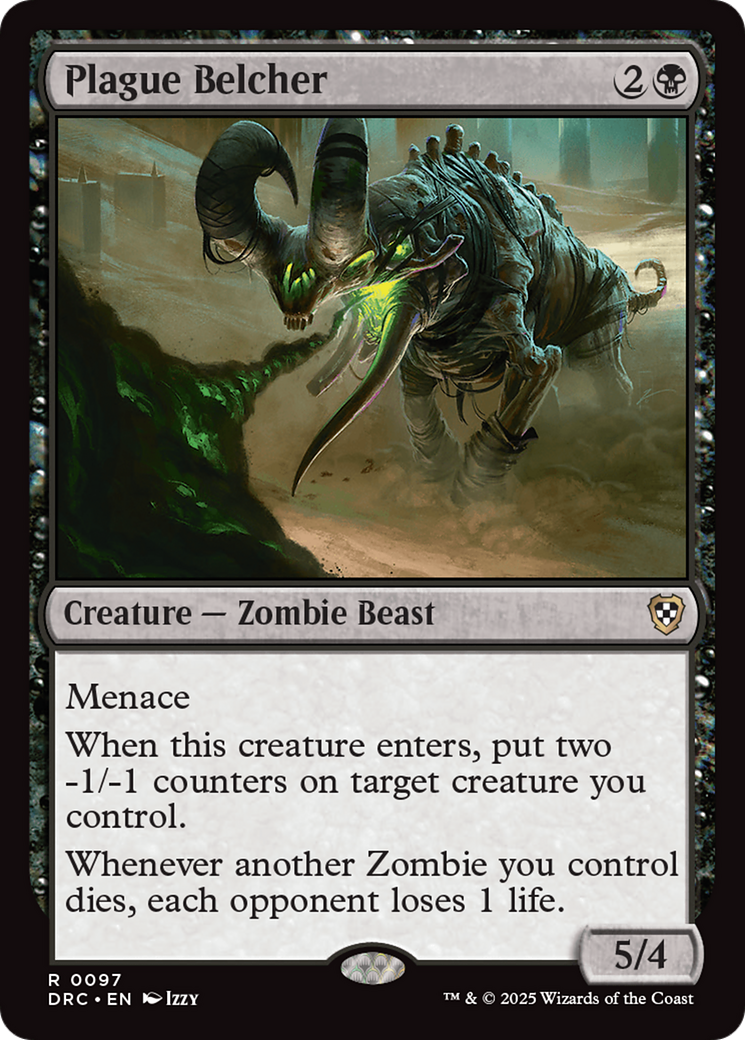 Image of Plague Belcher (DRC-097) - Commander: Aetherdrift