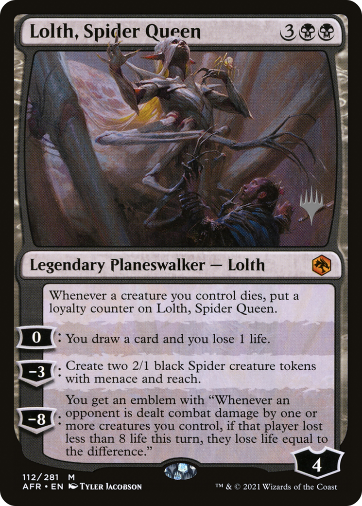 Image of Lolth, Spider Queen (PPAFR-112) - Adventures in the Forgotten Realms Promos