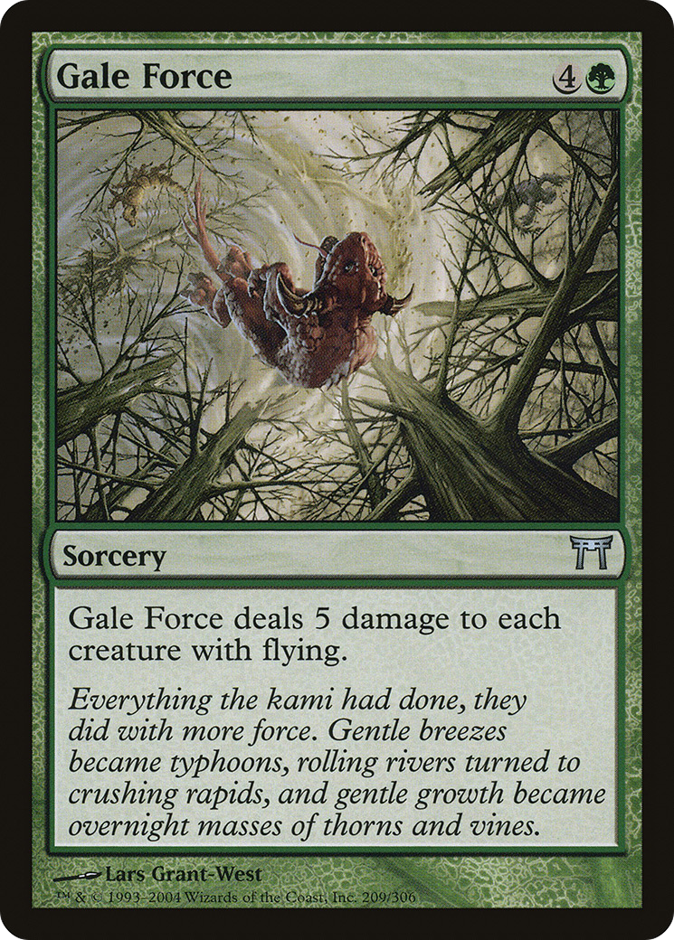 Image of Gale Force (CHK-209) - Champions of Kamigawa Foil