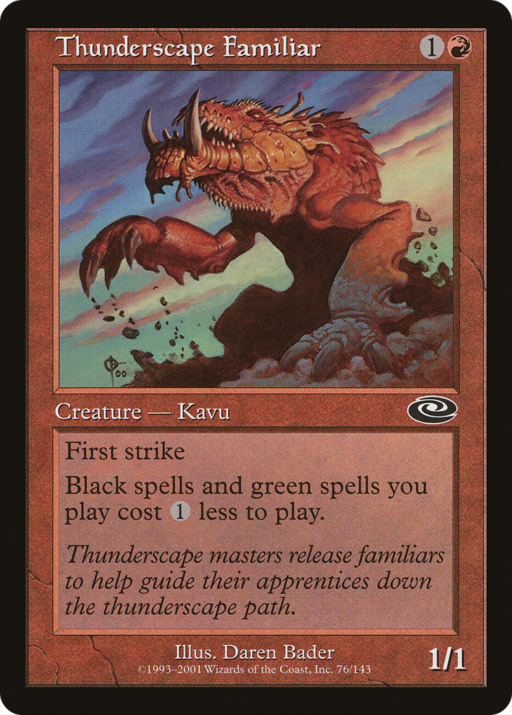 Image of Thunderscape Familiar (PLS-076) - Planeshift Foil