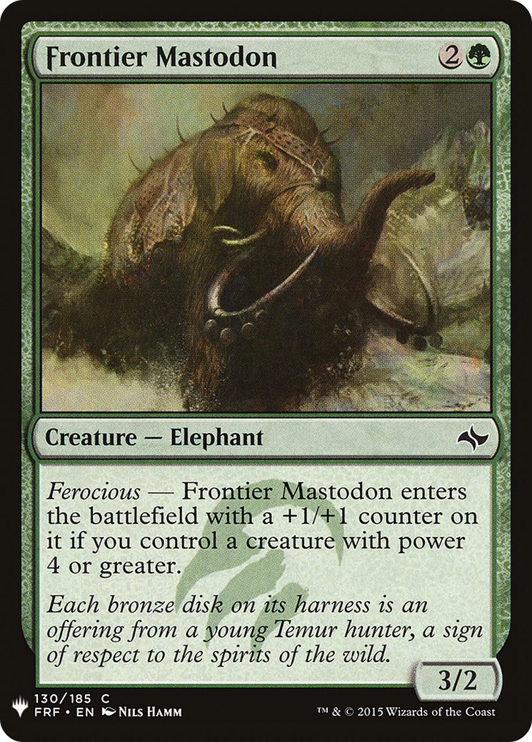 Image of Frontier Mastodon (LIST-130) - The List