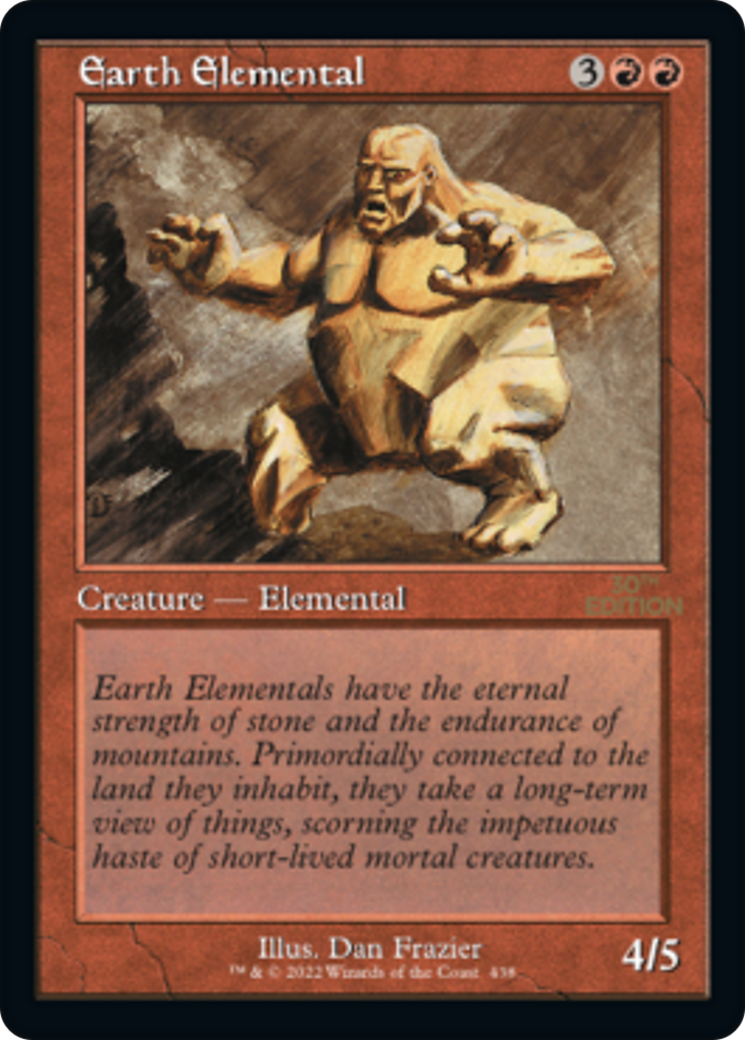 Image of Earth Elemental (Retro Frame) (30A-438) - 30th Anniversary Edition