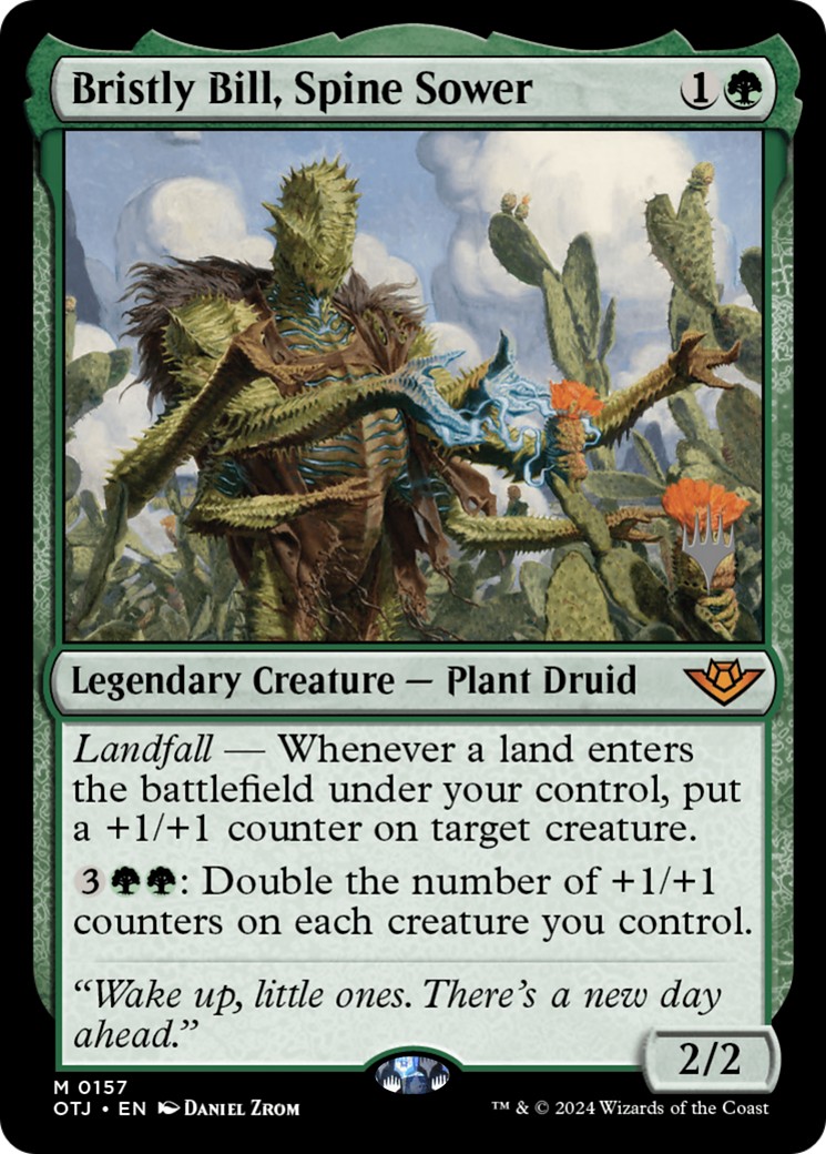 Image of Bristly Bill, Spine Sower (PPOTJ-157) - Outlaws of Thunder Junction Promos